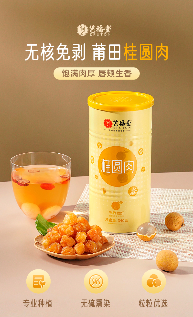 藝福堂桂圓肉泡茶340g(圖1)